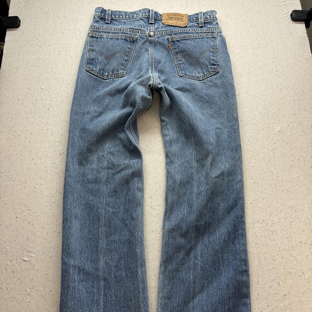 Vintage Levis 517 Orange Tab Bootcut Jeans Men 34x32 Made in USA 1997 575 Vtg - Picture 4 of 6